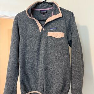 Patagonia Synchilla Fleece in Gray and Pink